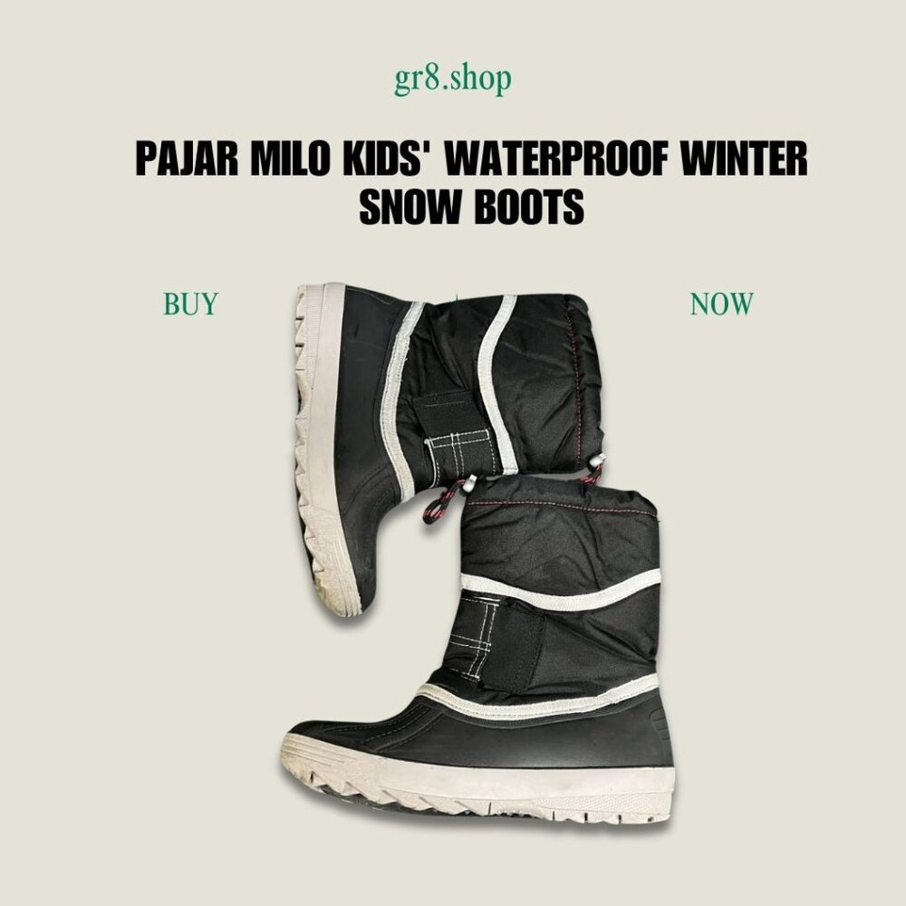 Pajar Kids Waterproof Winter Snow Boots With Alu-Protect Membrane Insulation & N
